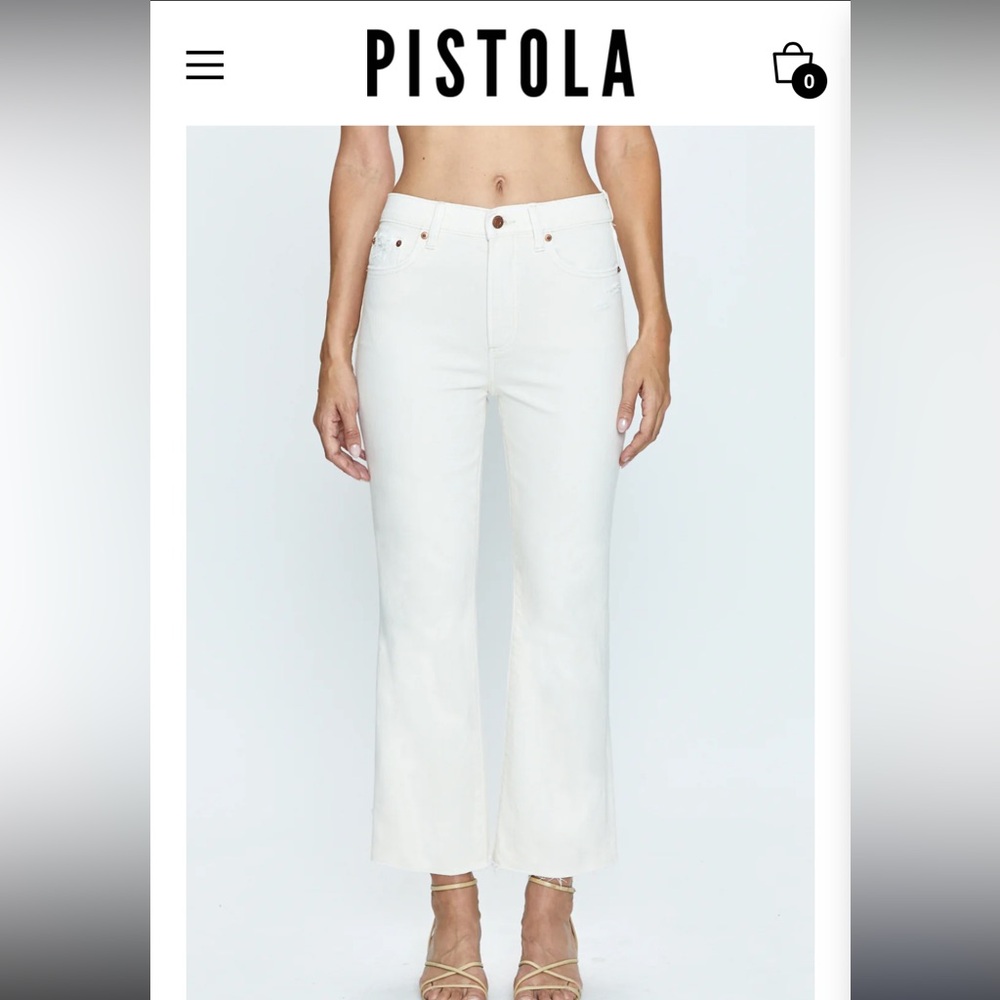 Pistola White Straight Leg Jeans